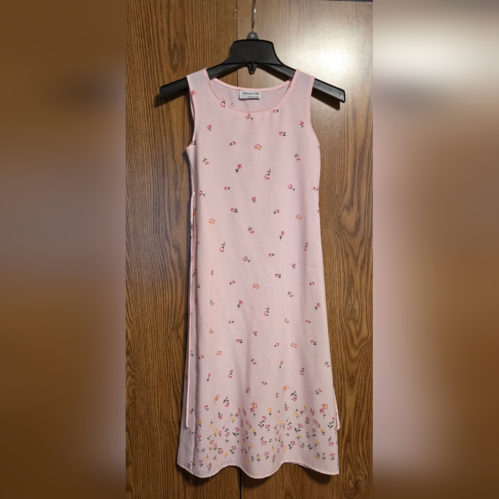 Adorable Pink Floral Casual Dress for Kids